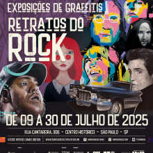 EXPOSIÇÃO “RETRATOS DO ROCK” - 09 a 30 de julho 2025