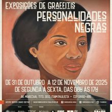 arte - Exposição de Graffitis: Personalidades Negras